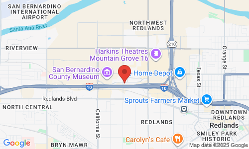 Google map image of our location in 1895 Orange Tree Ln Suite 202 Redlands, CA